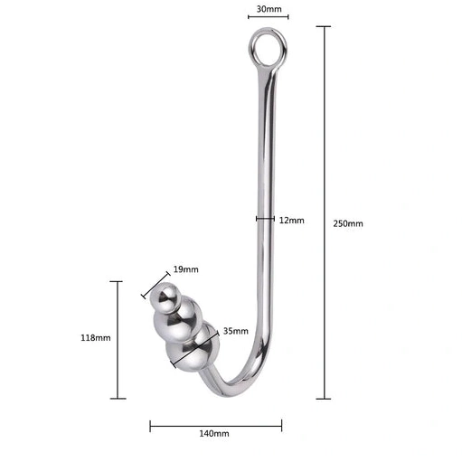 5334 Collar Cuffs Hook and Anal with Elegant Beaded 0215